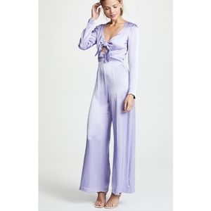 STAUD Mel Jumpsuit size 6 lilac stone